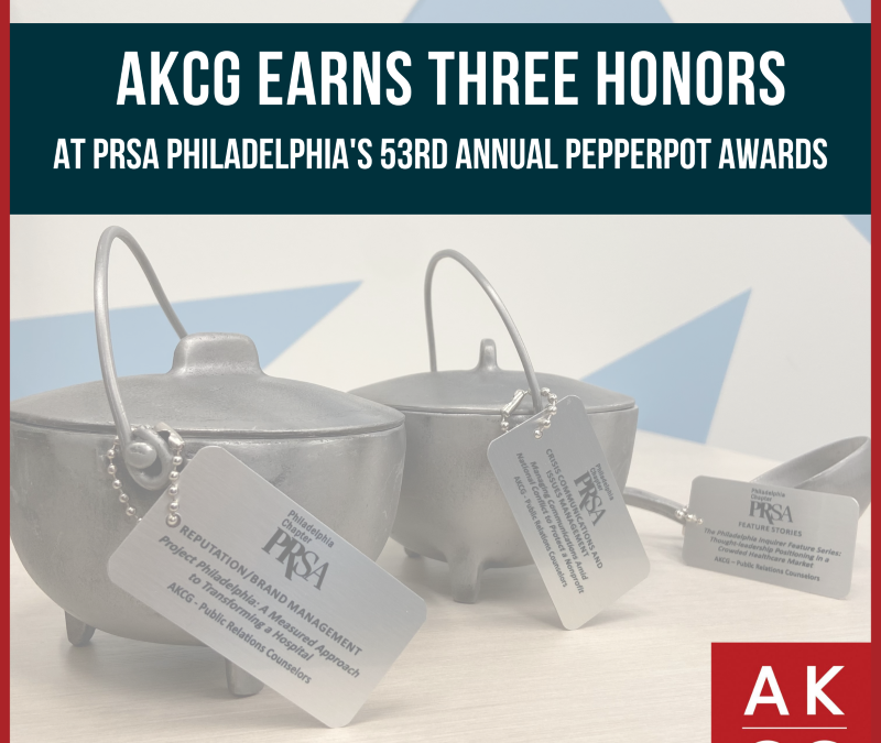 AKCG Earns Three Honors at 53rd Annual Pepperpot Awards