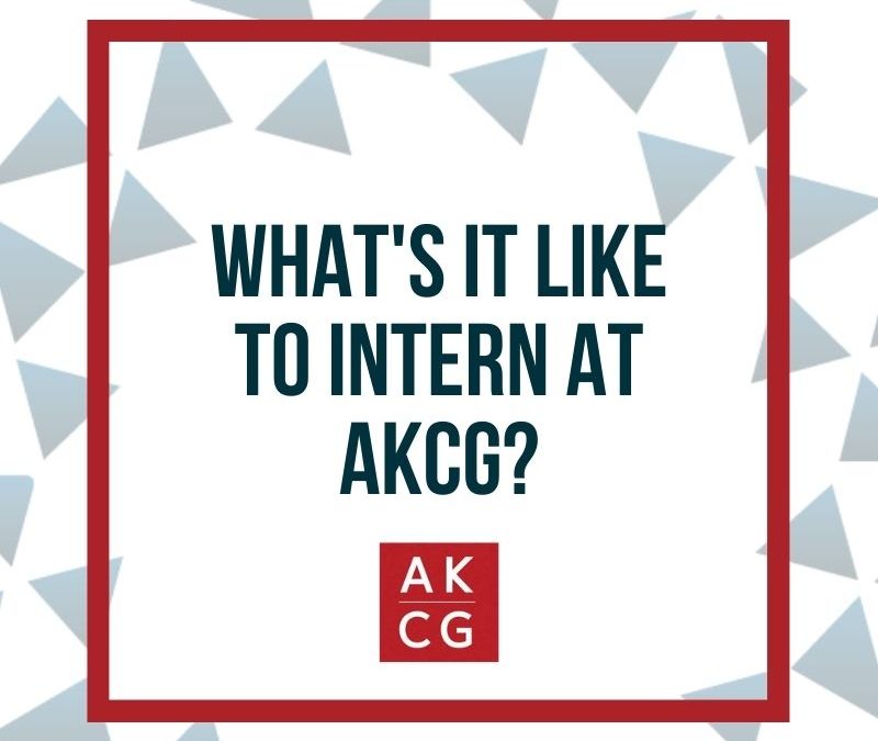 AKCG Internship Blog