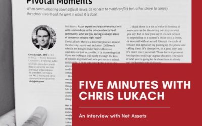 5 Minutes with Chris Lukach: Pivotal Moments