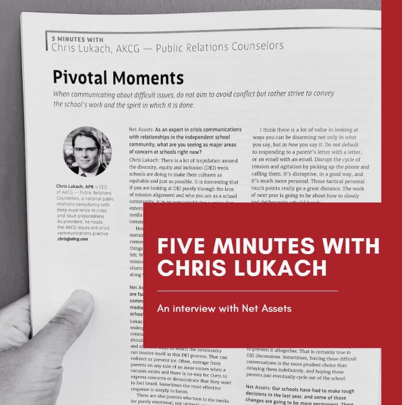 5 Minutes with Chris Lukach: Pivotal Moments